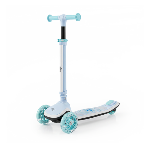 Aigo H3 Aura Three Wheel Light-Up Kids Kick Scooter (Baby Blue)